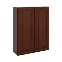 J&K Mahogany J5 Double Door Wall Cabinet - 33" W x 42" H