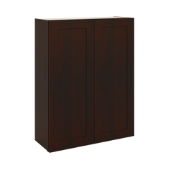 J&K Java Coffee S1 Double Door Wall Cabinet - 33" W x 42" H