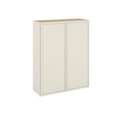 Modernform Cabinet Slim Dove White 33" W X 42" H X 12" D Double Door Wall Cabinet