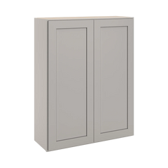 CNC Luxor 5-Piece Misty Grey 33" W X 42" H Double Door Wall Cabinet