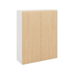 Modernform Cabinet Natural Oak 33" W X 42" H X 12" D Double Door Wall Cabinet
