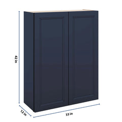 J&K Naval B7 Double Door Wall Cabinet - 33" W x 42" H