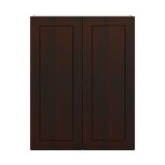 J&K Java Coffee S1 Double Door Wall Cabinet - 33" W x 42" H