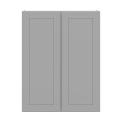 J&K Castle Grey S5 Double Door Wall Cabinet - 33" W x 42" H