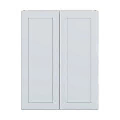 J&K White Shaker S8 Double Door Wall Cabinet - 33" W x 42" H