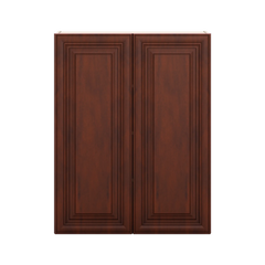 J&K Mahogany J5 Double Door Wall Cabinet - 33" W x 42" H
