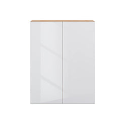 Modernform Cabinet Gloss White 33" W X 42" H X 12" D Double Door Wall Cabinet