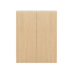 Modernform Cabinet Natural Oak 33" W X 42" H X 12" D Double Door Wall Cabinet