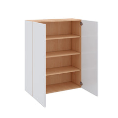 Modernform Cabinet Gloss White 33" W X 42" H X 12" D Double Door Wall Cabinet