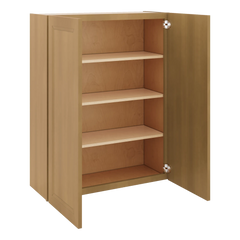 J&K Butterscotch B8 Double Door Wall Cabinet - 33" W x 42" H