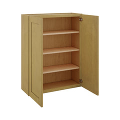 Modernform Cabinet Natural Shaker 33" W X 42" H X 12" D Double Door Wall Cabinet