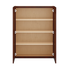 J&K Mahogany J5 Double Door Wall Cabinet - 33" W x 42" H