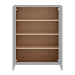 J&K Castle Grey S5 Double Door Wall Cabinet - 33" W x 42" H