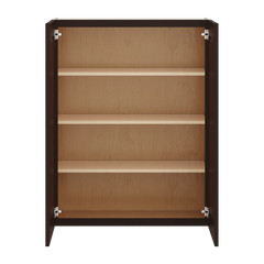 J&K Java Coffee S1 Double Door Wall Cabinet - 33" W x 42" H