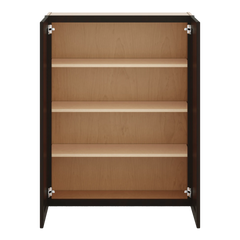 J&K Espresso K8 Double Door Wall Cabinet - 33" W x 42" H