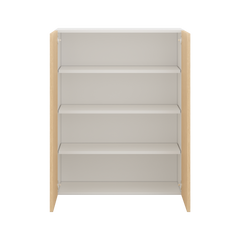 Modernform Cabinet Natural Oak 33" W X 42" H X 12" D Double Door Wall Cabinet