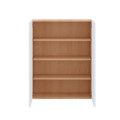 Modernform Cabinet Matte White 33" W X 42" H X 12" D Double Door Wall Cabinet
