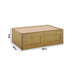 Modernform Cabinet Natural Shaker 36" W X 12" H X 24" D Double Door Wall Cabinet