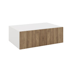 Modernform Cabinet Walnut 36" W X 12" H X 24" D Double Door Wall Cabinet