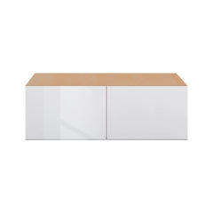 Modernform Cabinet Gloss White 36" W X 12" H X 24" D Double Door Wall Cabinet