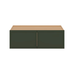 Modernform Cabinet Slim Sage Green 36" W X 12" H X 24" D Double Door Wall Cabinet