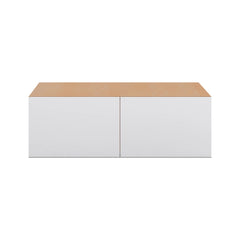 Modernform Cabinet Matte White 36" W X 12" H X 24" D Double Door Wall Cabinet