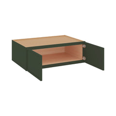 Modernform Cabinet Slim Sage Green 36" W X 12" H X 24" D Double Door Wall Cabinet