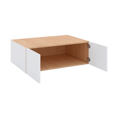 Modernform Cabinet Matte White 36" W X 12" H X 24" D Double Door Wall Cabinet