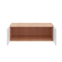 Modernform Cabinet Gloss White 36" W X 12" H X 24" D Double Door Wall Cabinet