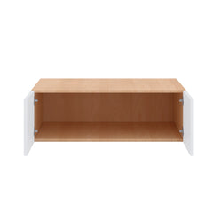Modernform Cabinet Matte White 36" W X 12" H X 24" D Double Door Wall Cabinet