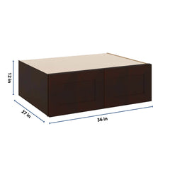 J&K Java Coffee S1 Refrigerator Wall Cabinet - 36" W x 12" H x 27" D