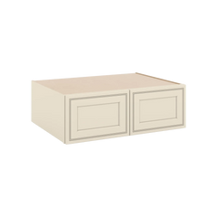 J&K Pearl Glazed H9 Refrigerator Wall Cabinet - 36" W x 12" H x 27" D