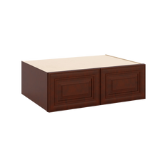 J&K Mahogany J5 Refrigerator Wall Cabinet - 36" W x 12" H x 27" D
