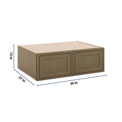 J&K Hazel H8 Refrigerator Wall Cabinet - 36" W x 12" H x 27" D