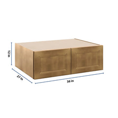 J&K Butterscotch B8 Refrigerator Wall Cabinet - 36" W x 12" H x 27" D