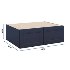 J&K Naval B7 Refrigerator Wall Cabinet - 36" W x 12" H x 27" D