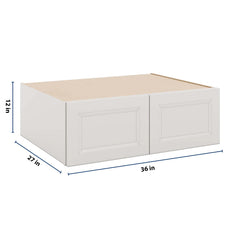 J&K Pure B5 Refrigerator Wall Cabinet - 36" W x 12" H x 27" D