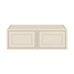 J&K Pearl Glazed H9 Refrigerator Wall Cabinet - 36" W x 12" H x 27" D