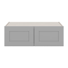 J&K Castle Grey S5 Refrigerator Wall Cabinet - 36" W x 12" H x 27" D