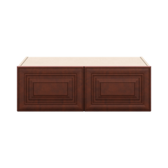 J&K Mahogany J5 Refrigerator Wall Cabinet - 36" W x 12" H x 27" D