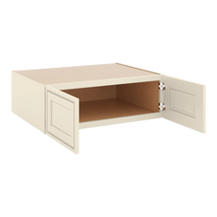 J&K Pearl Glazed H9 Refrigerator Wall Cabinet - 36" W x 12" H x 27" D