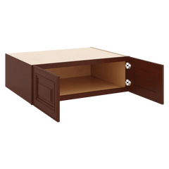 J&K Mahogany J5 Refrigerator Wall Cabinet - 36" W x 12" H x 27" D
