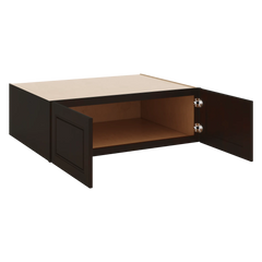 J&K Espresso K8 Refrigerator Wall Cabinet - 36" W x 12" H x 27" D