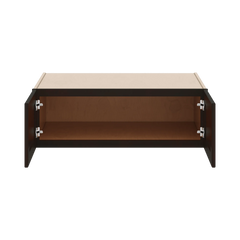 J&K Espresso K8 Refrigerator Wall Cabinet - 36" W x 12" H x 27" D