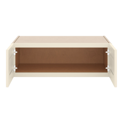 J&K Pearl Glazed H9 Refrigerator Wall Cabinet - 36" W x 12" H x 27" D