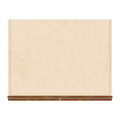 J&K Mocha Glazed K10 Refrigerator Wall Cabinet - 36" W x 12" H x 27" D