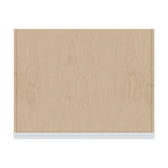 J&K White Shaker S8 Refrigerator Wall Cabinet - 36" W x 12" H x 27" D