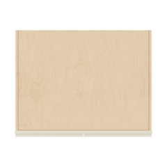 J&K Pearl Glazed H9 Refrigerator Wall Cabinet - 36" W x 12" H x 27" D
