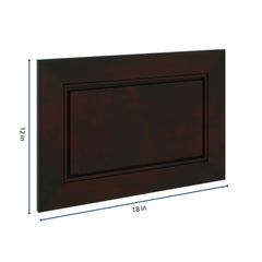 J&K Espresso K8 Dummy Door Panel 18" W x 12" H