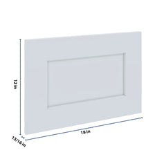 J&K White Shaker S8 Dummy Door Panel 18" W x 12" H